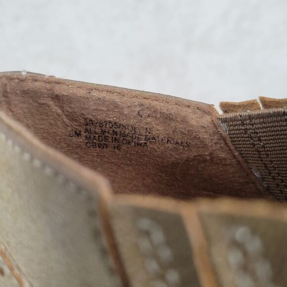 Euro Soft By Sofft Solen Ankle Booties Womens 8 Tan Leather Faux Wingtip Western - Picture 10 of 12